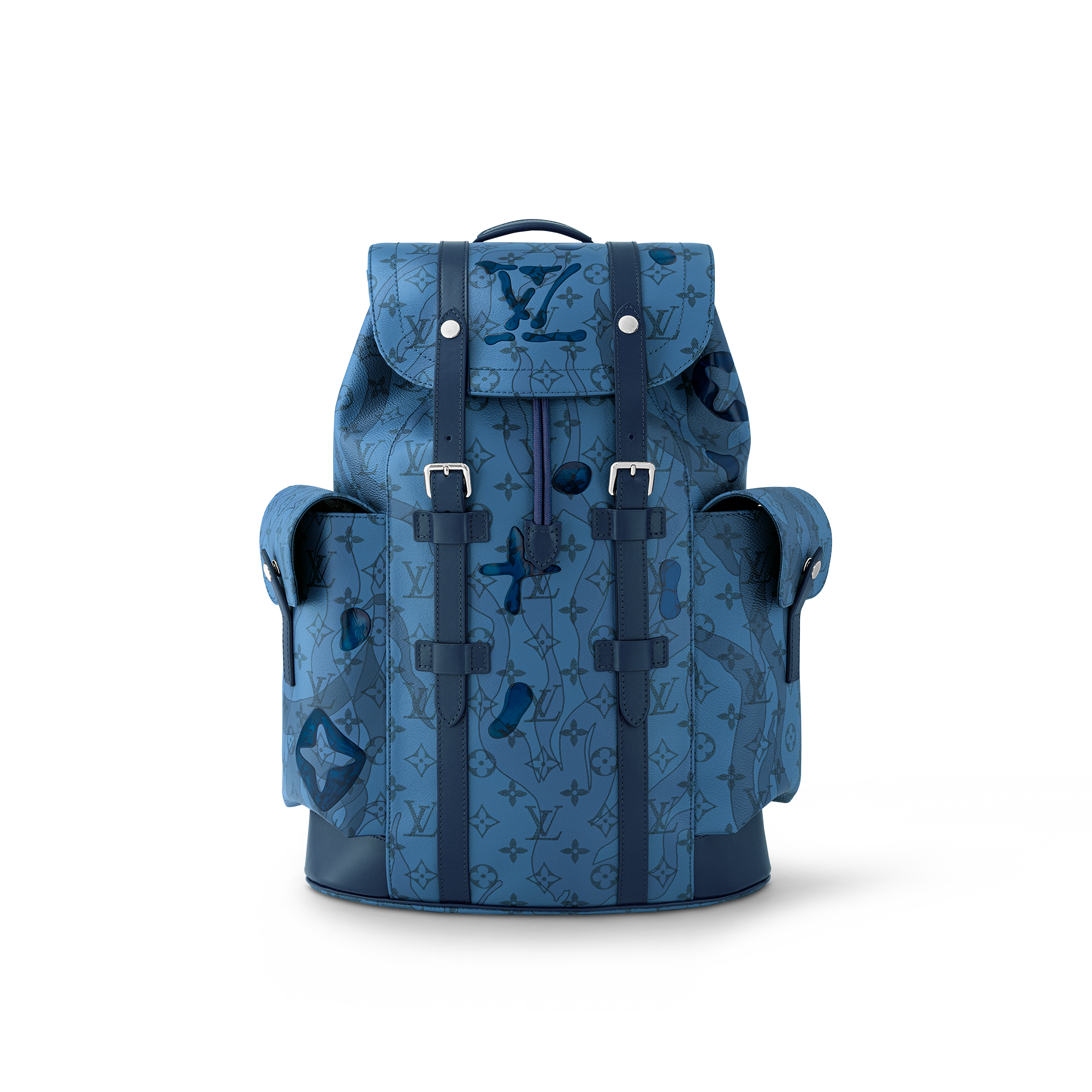 Blue and black louis vuitton backpack new arrivals